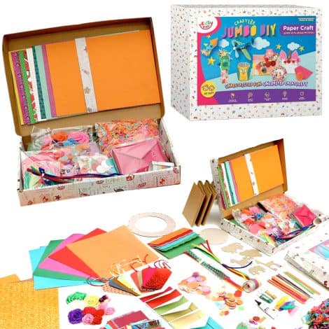 KidsyWinsy DIY Card Making Art Craft activity kit for kids – perfect Christmas gift for ages 4-12.