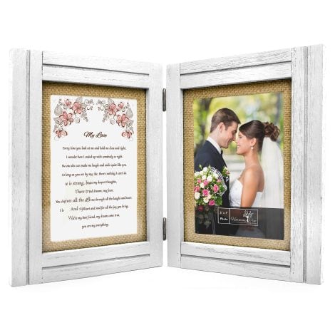 My Love – 5×7 Rustic Wood Picture Frames with Poem, a perfect gift for your special someone.