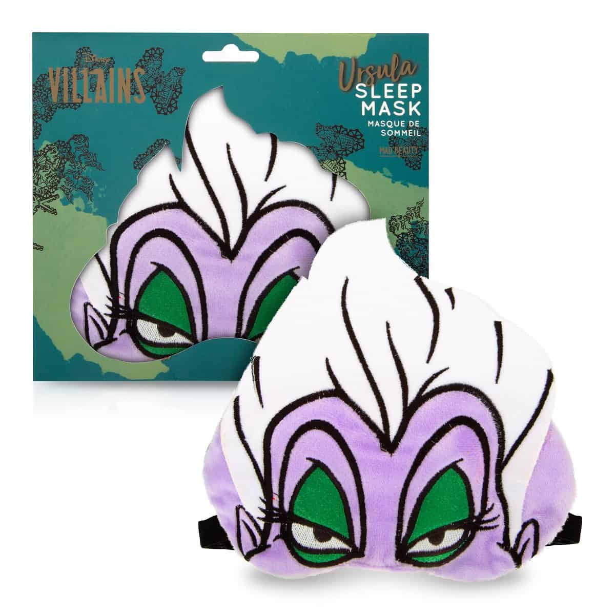 MAD BEAUTY Disney Villains Ursula Sleep Mask, Soft, Comfortable for a Good Night’s Sleep, Cute Novelty Eye Shade for Kids, Teens, & Adults