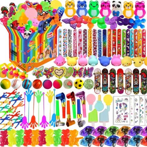 148-Piece Set of Assorted Toys for Children aged 4-8-12. Perfect for parties, rewards, and gifting.