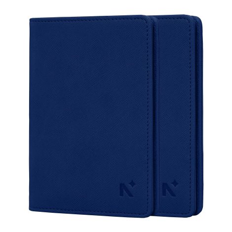 NEORAH — Personalized Couples Gift Set with Custom Vegan Leather Passport Covers for Him and Her.